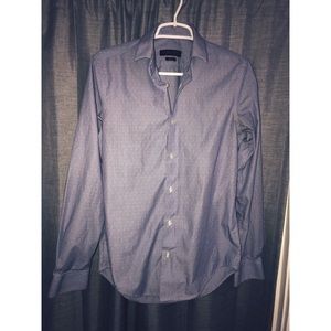 Zara Men’s Small Slim Fit Blue Striped Shirt